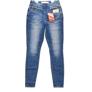 Signature Levi Strauss Shaping Jeans Womens 6 W28 Pull On Super Skinny NEW